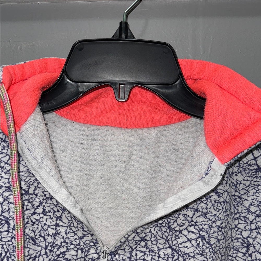 Vintage 80s 90s Washington D.C. Neon Colorblock Quarter Zip Pullover Sweatshirt - Picture 5 of 6